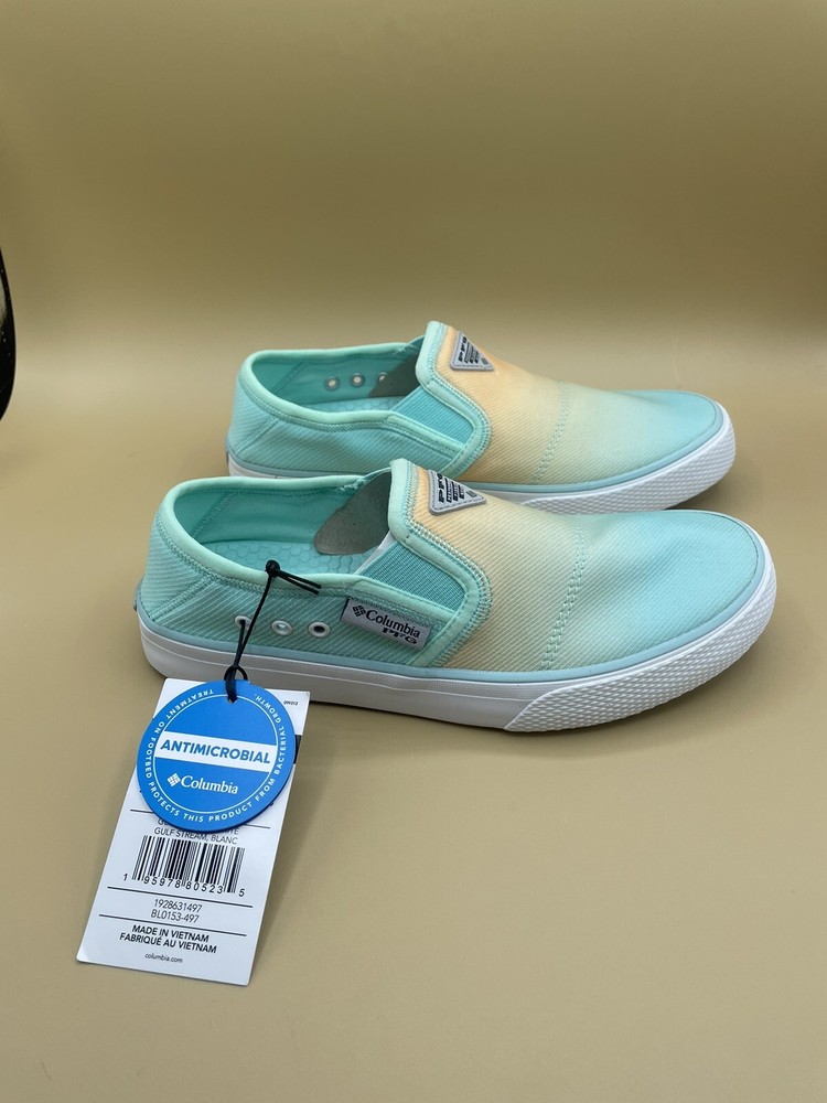 Sz 6 Women’s Columbia PFG Slack water  Slip On Sneakers  Boat Shoes New In Box