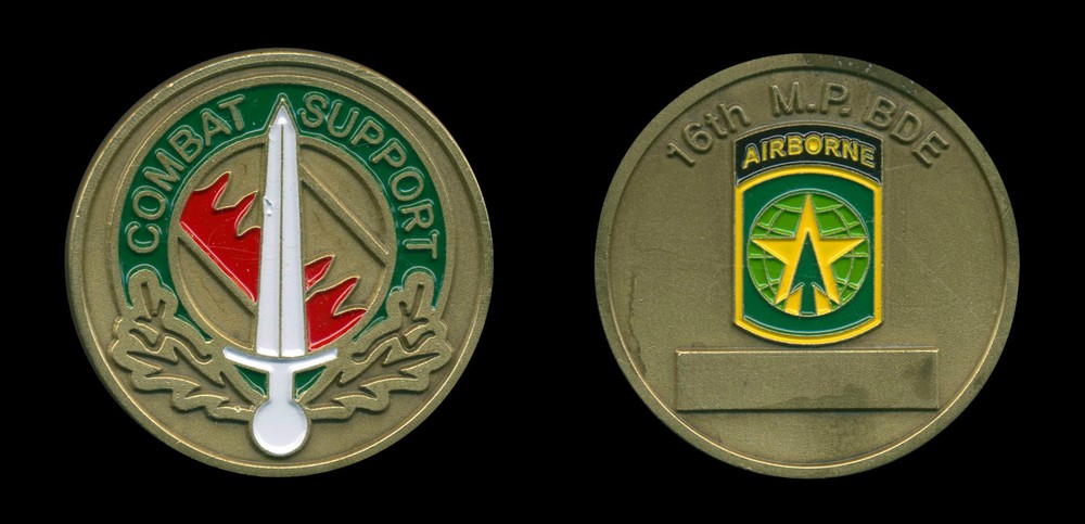 Challenge Coin - US Army 16th MP Brigade - Military Police Fort Bragg