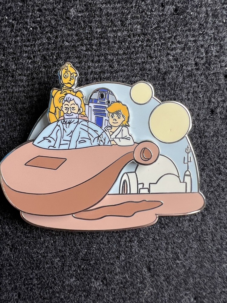 Star Wars A New Hope Tatooine Luke Obi-Wan Kenobi R2-D2 C3PO Disney Pin 159963