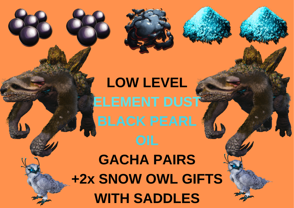 ELEMENT DUST / BLACK PEARL GACHA SNOW OWL Ark Survival Ascended Official PVE