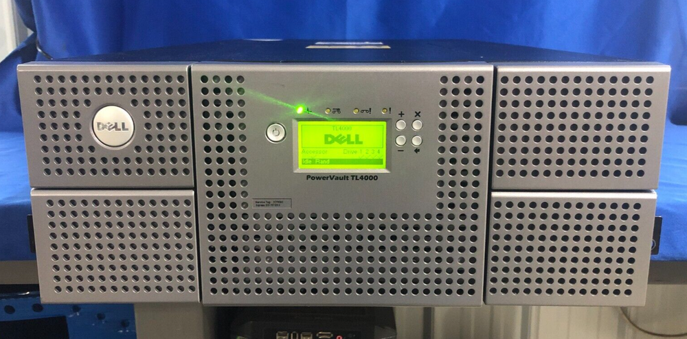 Dell Powervault TL4000 Tape Library w/ 4x IBM LTO Ultrium 6-H Drives LTO6 - READ