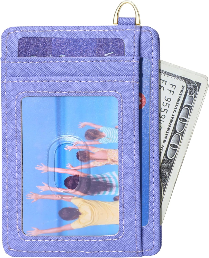 Credit Card Holder Slim Minimalist Wallet, Front Pocket Purse RFID Blocking Wall-image