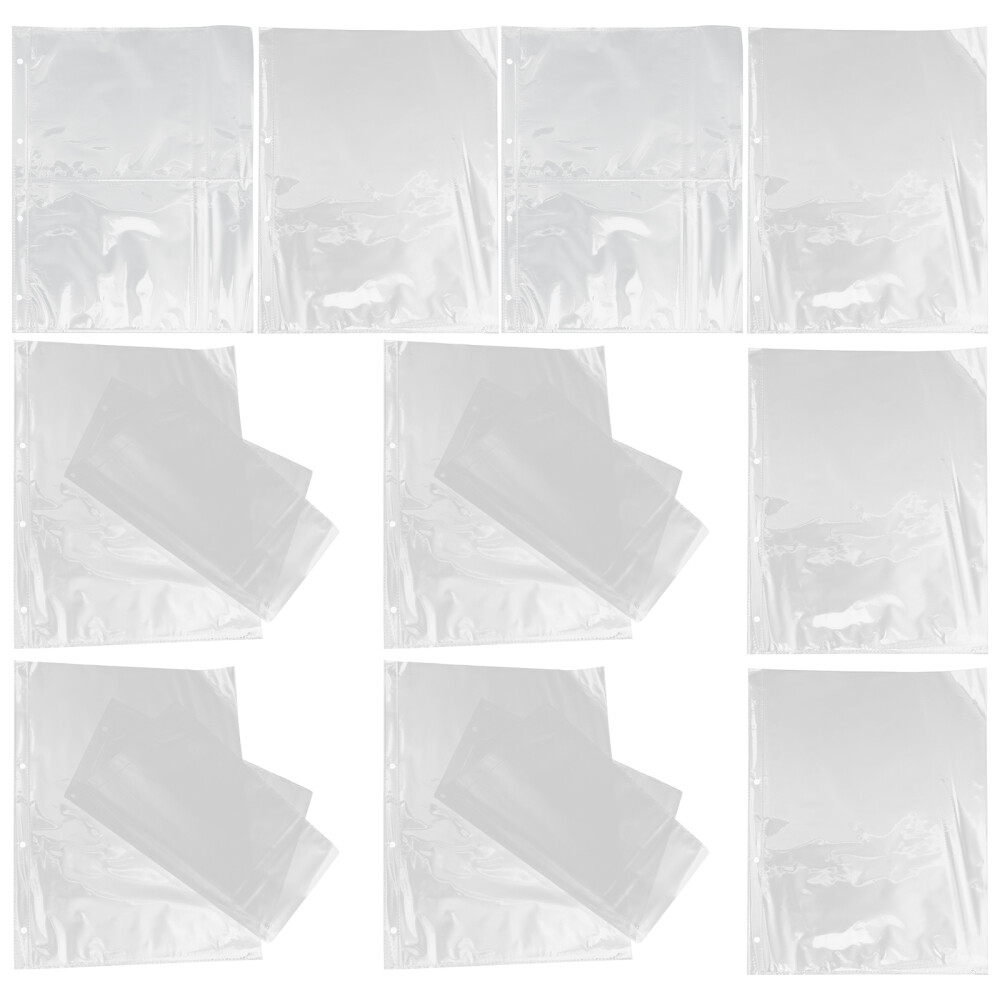 50 Pcs Photo Pocket Album Refills A4 Storage Page Filler Pages