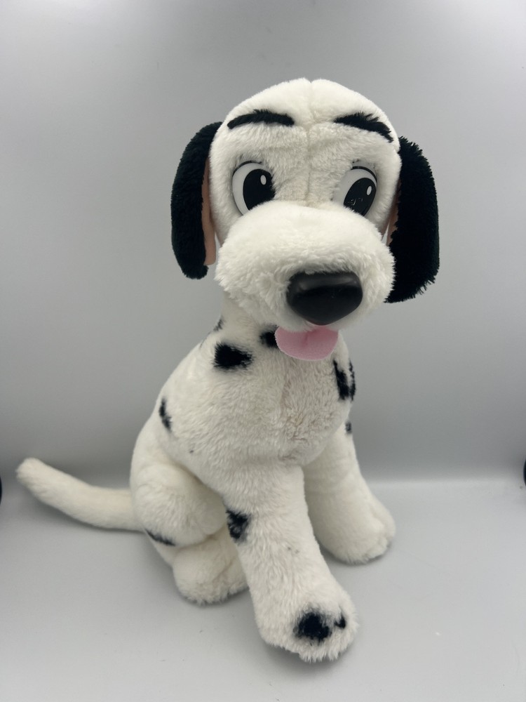 Vintage 1991 Mattel PONGO Plush Stuffed Dog from 101 Dalmatians Disney No Collar