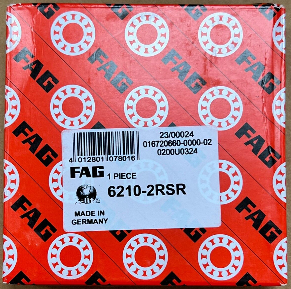 High-Quality FAG 6210-2RSR Rubber Seal Ball Bearing 50x90x20mm (6210 2RS)