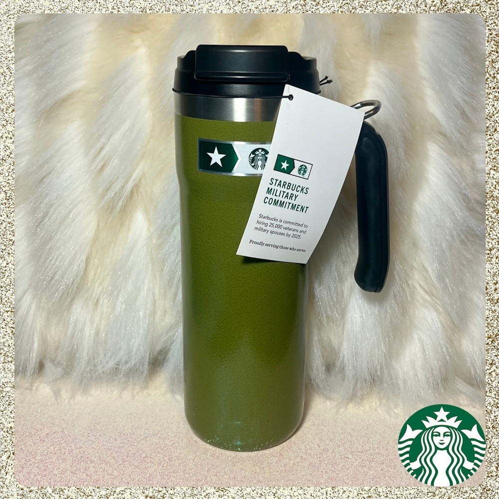 ⭐️ 2025 Starbucks x Stanley Ltd. Edition Military 20oz SS Tumbler NWT HTF