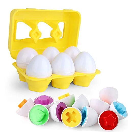 Toddler Toys - Color Matching Egg Set - Educational Color, Shapes and Sorting