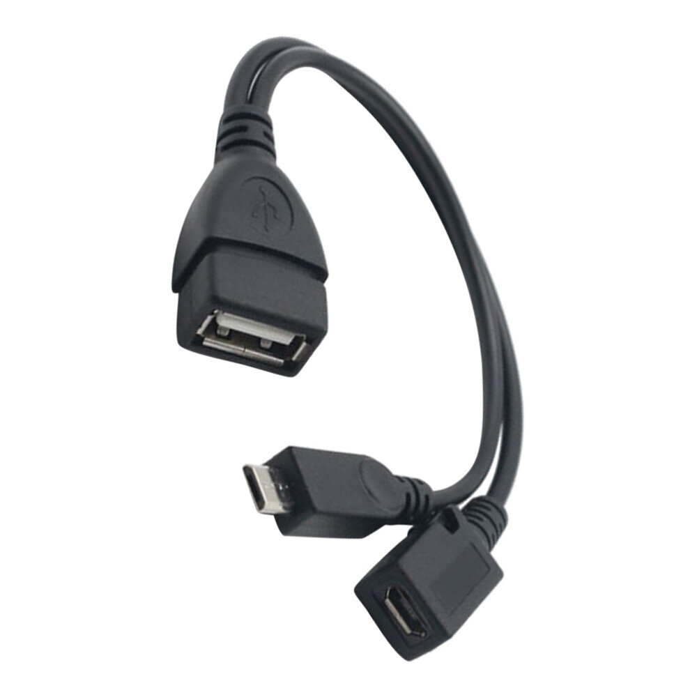 USB OTG Smartphone Extension Cable with Powered Data Transfer Support