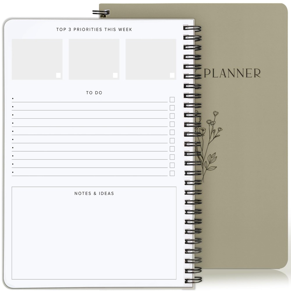 Beautiful Daily and Weekly Planner - To Do List Notebook to Easily Organize Y...