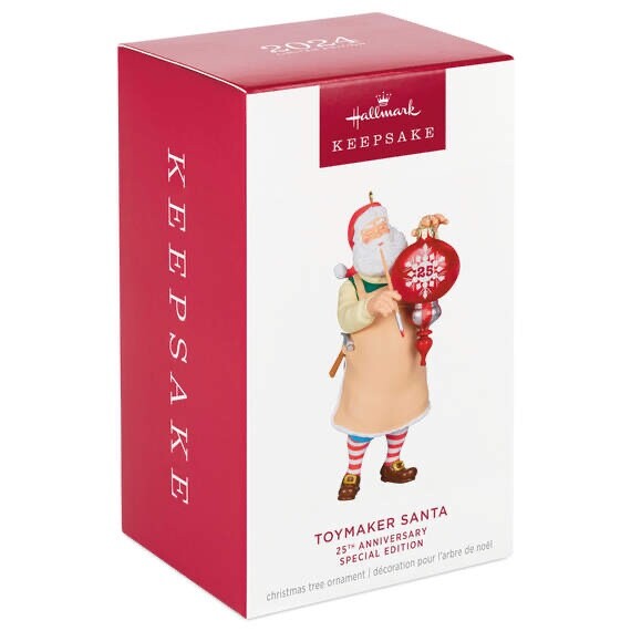 2024 HALLMARK TOYMAKER SANTA - 25TH - KEEPSAKE ORNAMENT Limited Edition 25th Ann