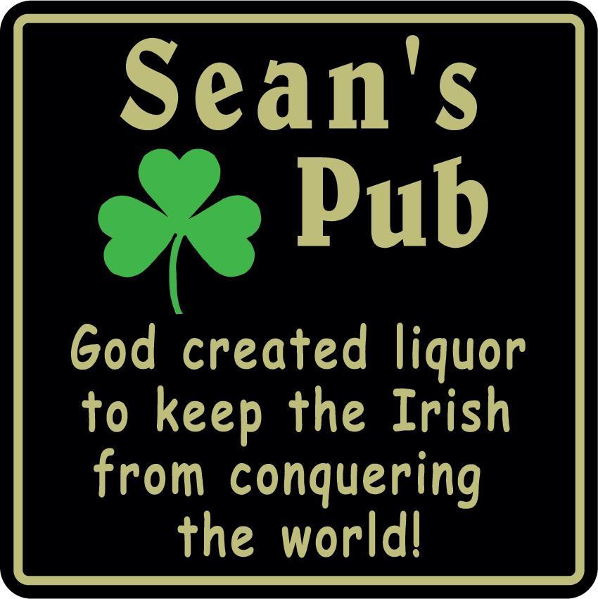 Custom USA-Made Irish Pub Bar Beer Plaque - Personalized Home Decor Gift #5  -image