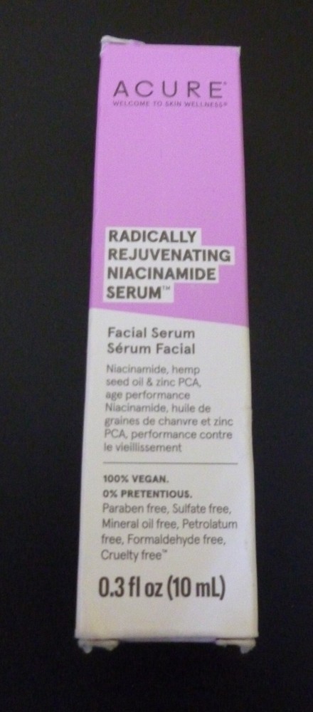 Acure ~ Radically Rejuvenating Niacinamide Serum ~ Facial Serum ~ Read Listing