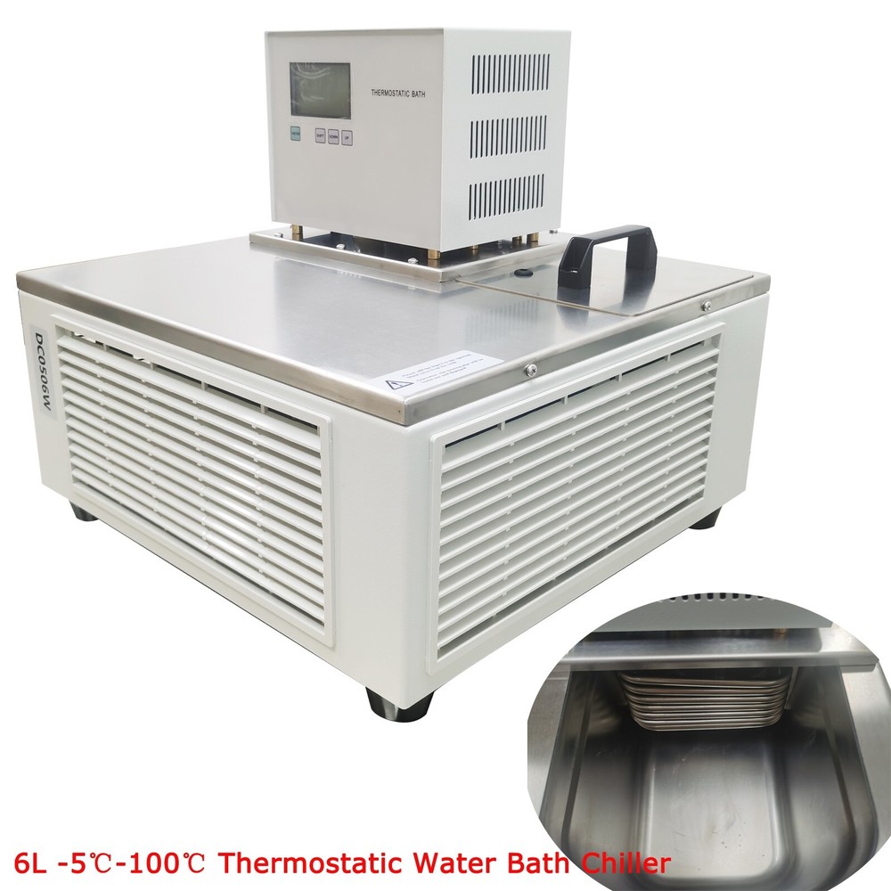 6L 110V Low Temperature Cooling Liquid Circulator -5℃-100℃ Water Bath Chiller