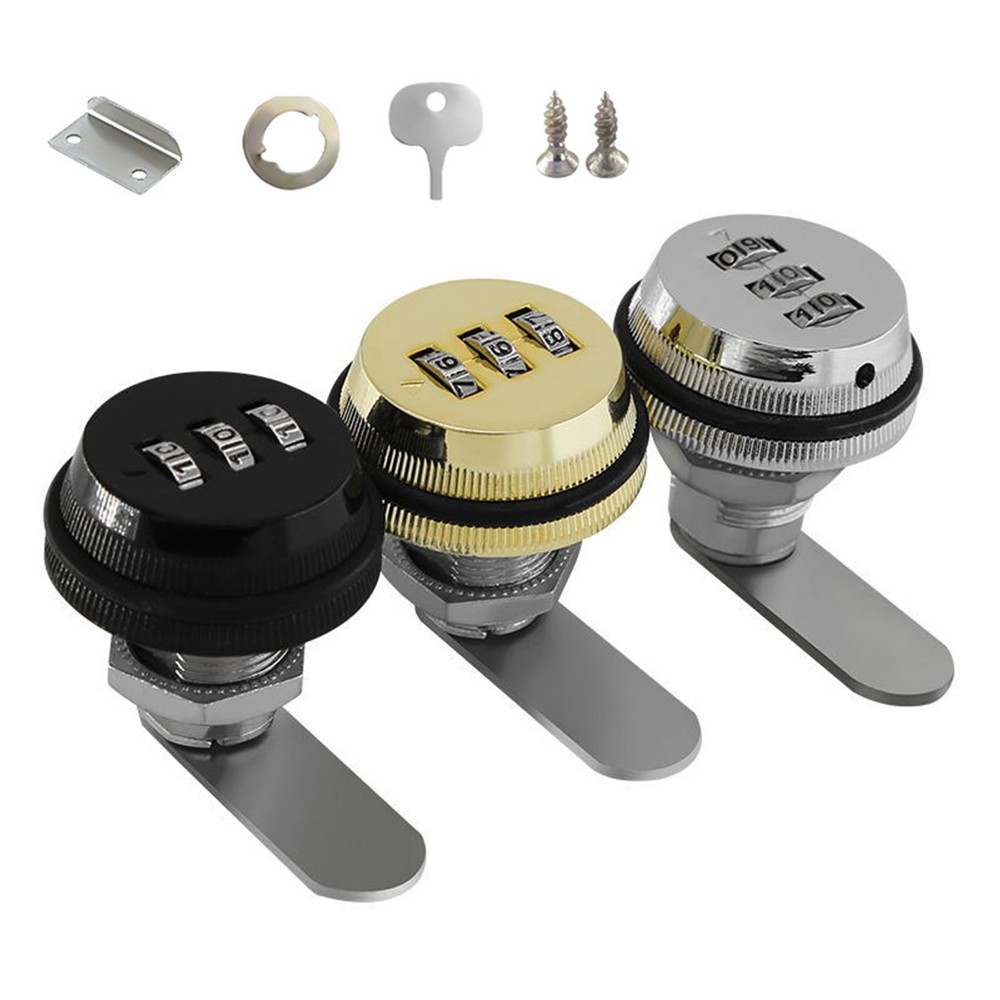 3-Digit Anti-Theft Cabinet Lock – Secure Home Storage Safely-image