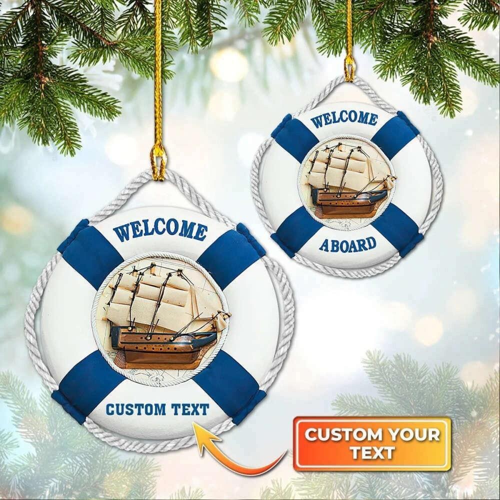 Lifebuoy Christmas Ornament Lifeguard Christmas Ornament Swimming Pool Ornament