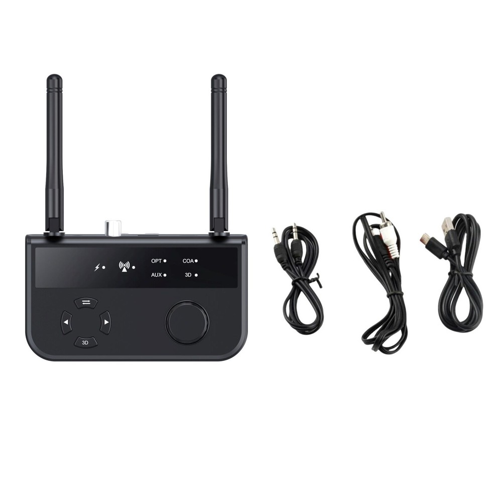 Bluetooth 5.3 Transmitter and Receiver with Two-Way Plug-and-Play Interface