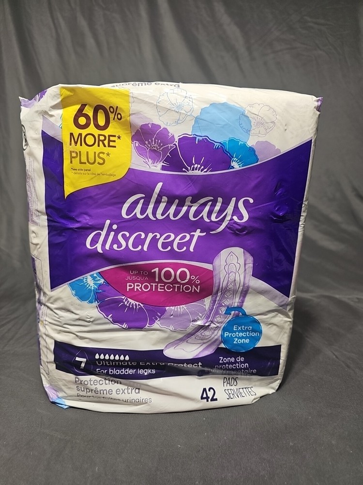 Always Discreet Incontinence Padsn Ultimate Extra Protect Absorbency Regular