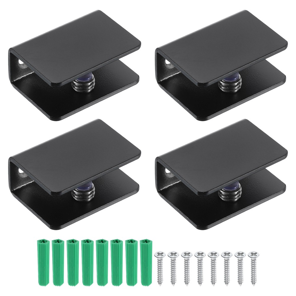 1Pcs Glass Shelf Bracket, Powder Coated Bracket for 0.31