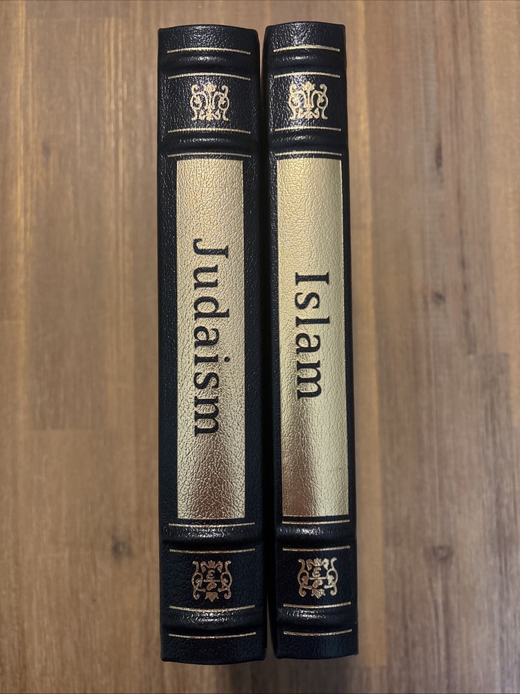 Easton Press World's Great Religions 2-Volume Set Judaism Islam 1994 Leatherbound