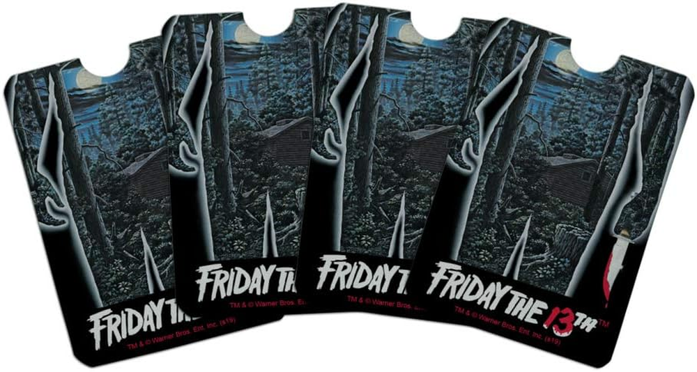 Friday the 13Th Poster Credit Card RFID Blocker Holder Protector Wallet Purse Sl