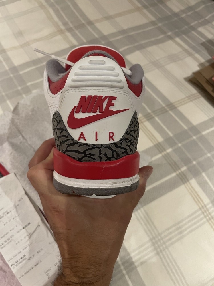 Size 7Y - Nike Air Jordan 3 Mid Fire Red with Original Box & Receipt  DM0967-160