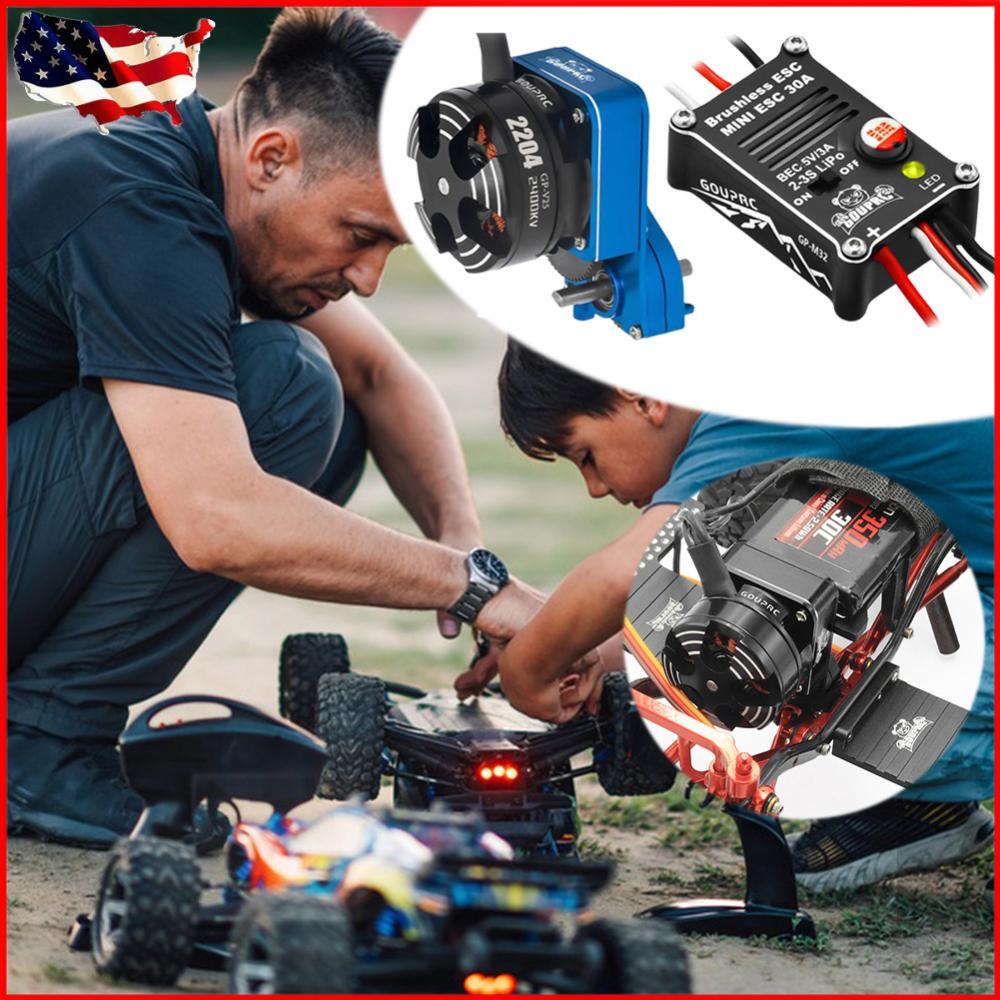 2204 2400KV Brushless Outrunner Motor with Transmission & ESC for 1/24 SCX24