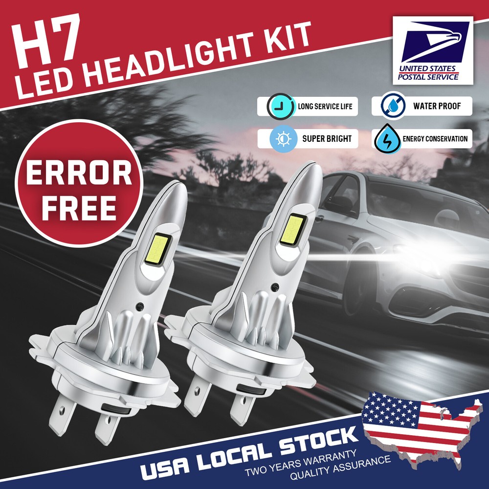 Modigt H7 LED Headlight Bulbs Kit 120W 80000LM High Low Beam Super Bright White