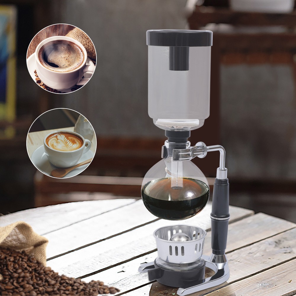 Japanese Style Siphon Coffee Maker Tea Siphon Pot Vacuum Coffeemaker Glass Type