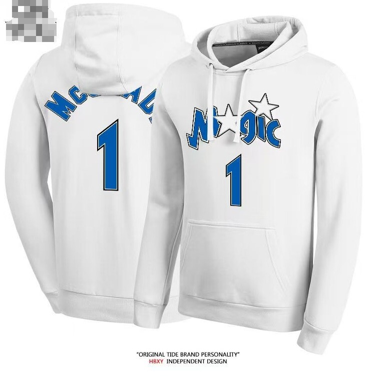 Sports basketball No. 1 jersey hoodie Training retro casual pullover hoodie