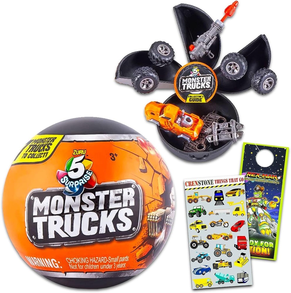 ZURU 5 Surprise Monster Trucks Mystery Ball Toy NEW