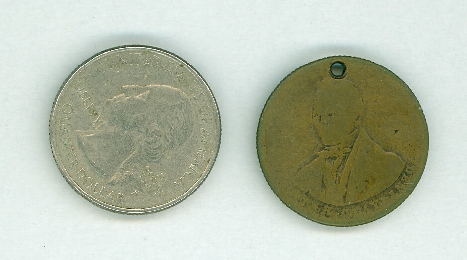 1848 Henry Clay for President Political Campaign 24mm Copper Token HC-3071