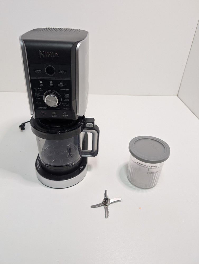 Ninja NC501C CREAMi Deluxe 11-in-1 Ice Cream Maker for Parts or Repair Only