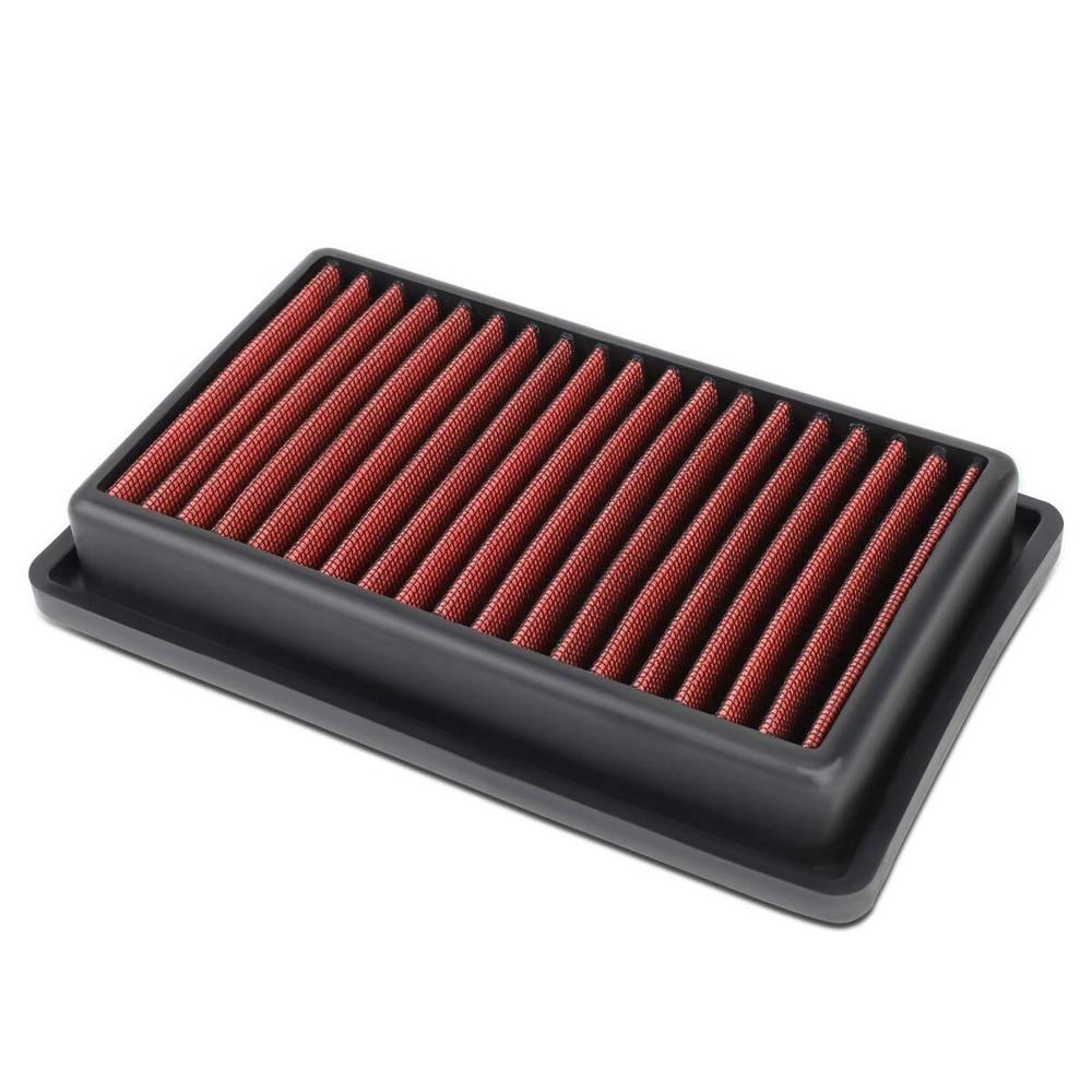 Red Washable Drop-In Air Filter Panel with Smart Fortwo 0.9L Turbo 16-18