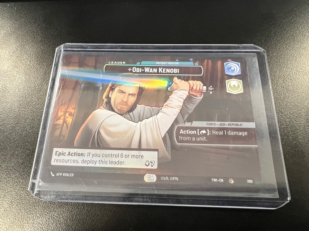 Obi-Wan Kenobi Showcase Card - Star Wars Unlimited - Twilight of the Republic NM