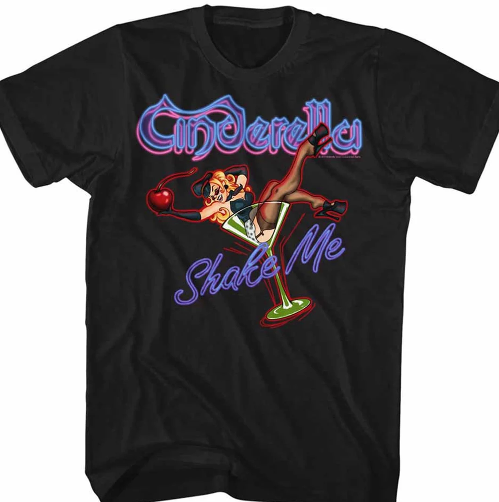 Cinderella Shake Me Album Men T-shirt Black Cotton All Sizes S-5XL XX279