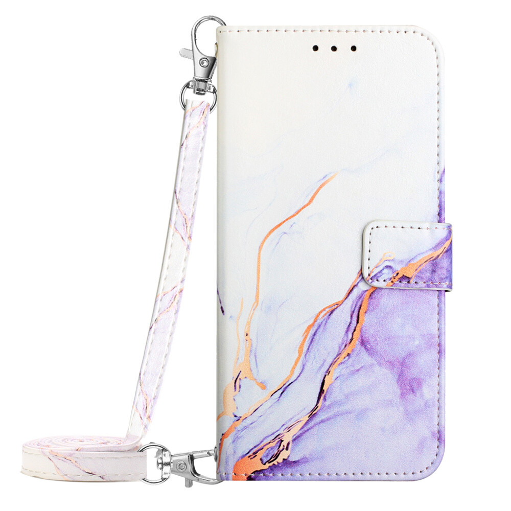 For Motorola G84 G73 G72 G62 G54 G53 G42 G34 Marbleized Card Pocket Phone Case