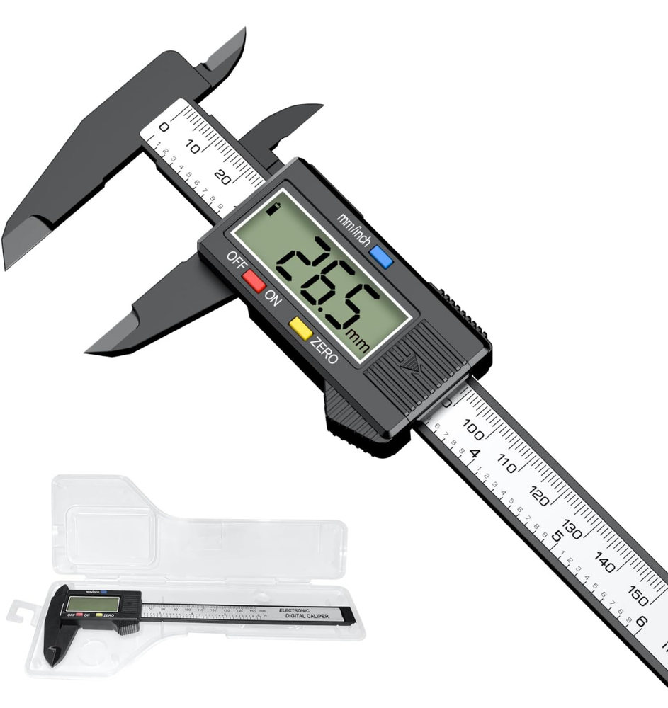 6 Inch Digital Caliper with LCD Display and Precision Micrometer Measurement-image