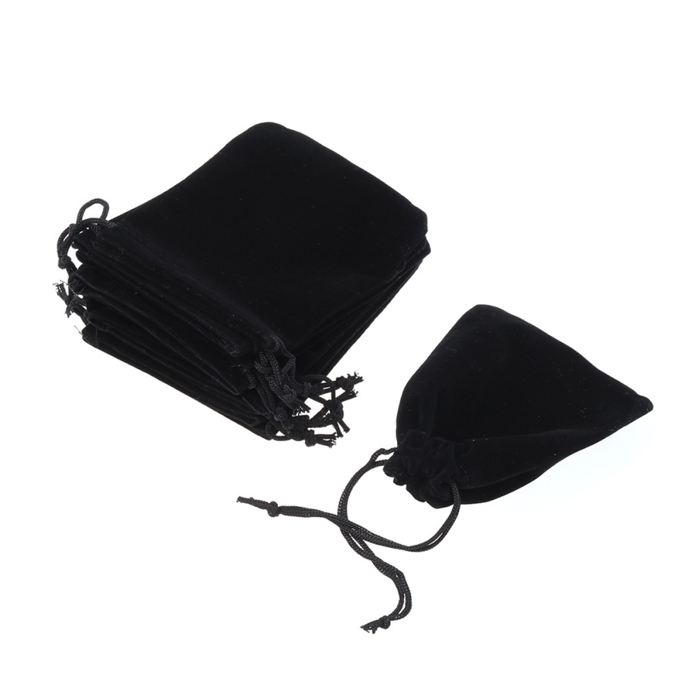 10 Pcs Velvet Jewelry Pouches for Necklaces Travel Gift Bags