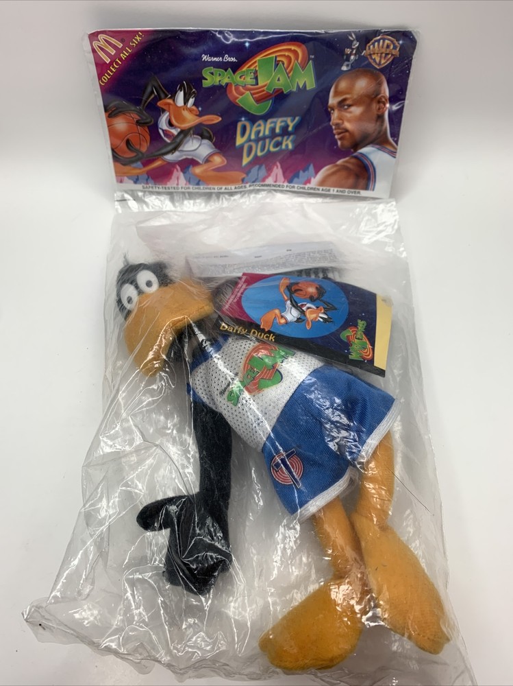 McDonald's Space Jam Daffy Duck Plush Stuffed Toy - Factory Sealed Vintage 1996