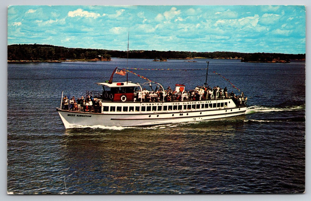 Thousand Island Cruises Miss Kingston Ont Can C1960s Postcard AA24