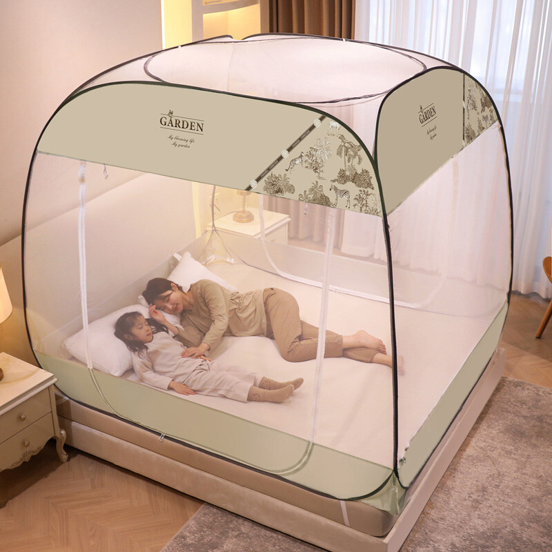 Mongolian Yurt Style Netting For Bed Mosquito Net Summer Free Installment Queen-image