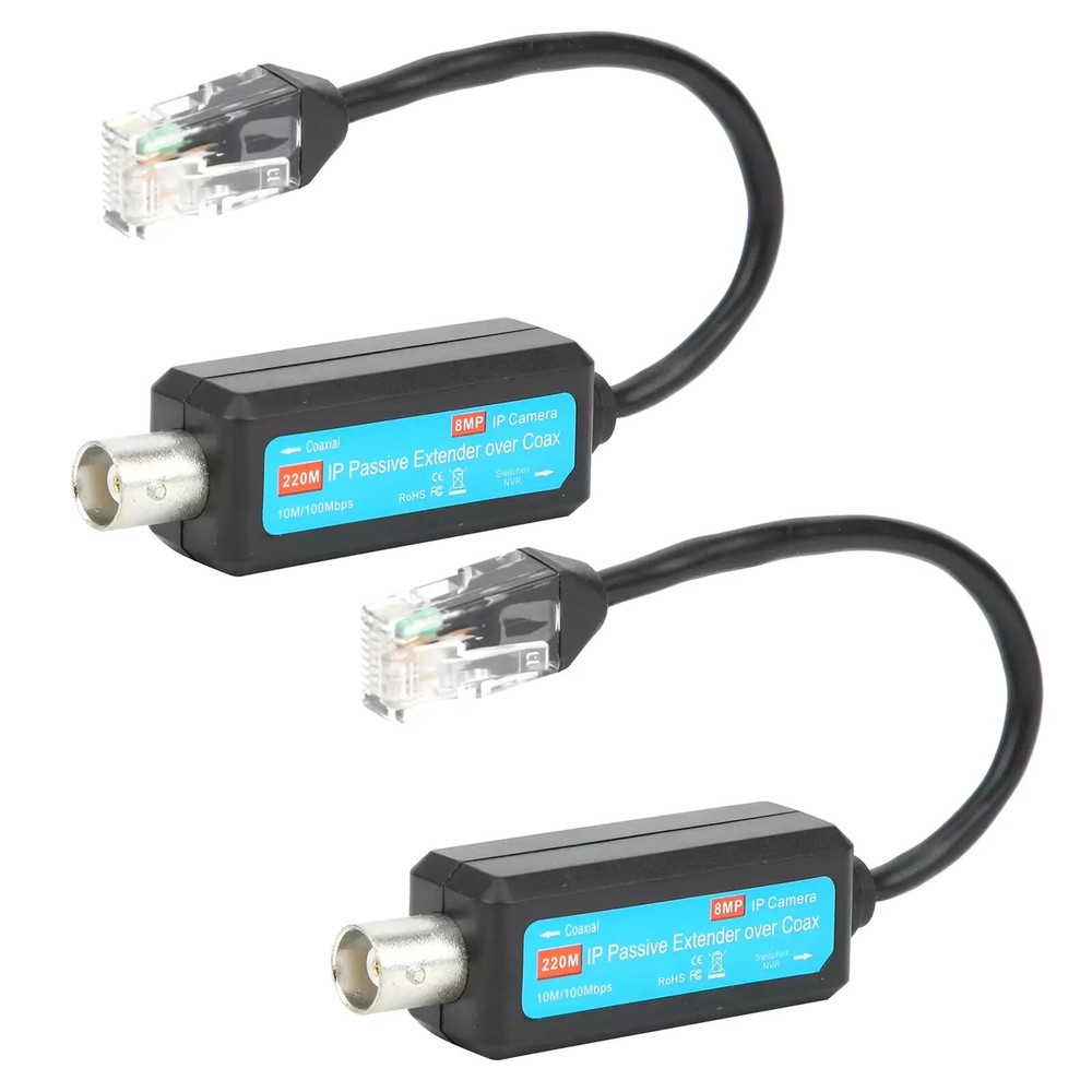 Passive Coaxial lP Extender 10/100mbps lEEE802.3 RJ45 CCTV Camera Accessories
