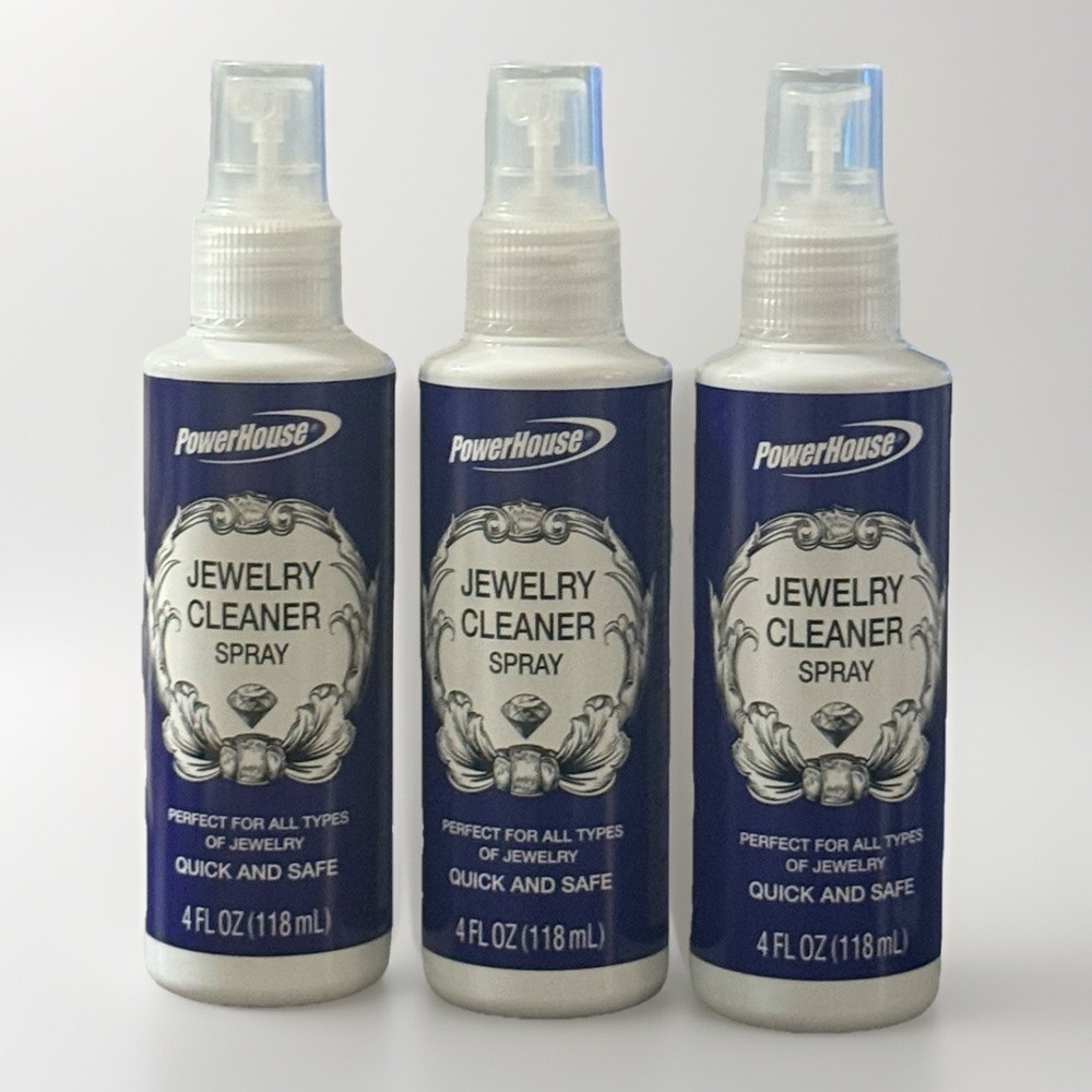Jewelry Cleaning Spray 3-Pack, 4fl Each Tarnish & Grime Remover - Gold & Silver