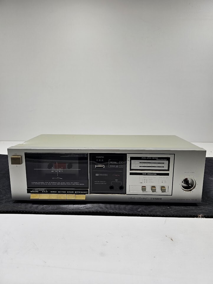 Fisher CR-30 Stereo Cassette Deck Fully Functional With Power Cable