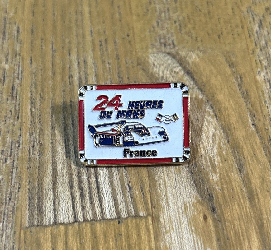 Vintage 24 Hour Le Mans France Heures Du Mans Vintage Racing Driving  Pin Badge