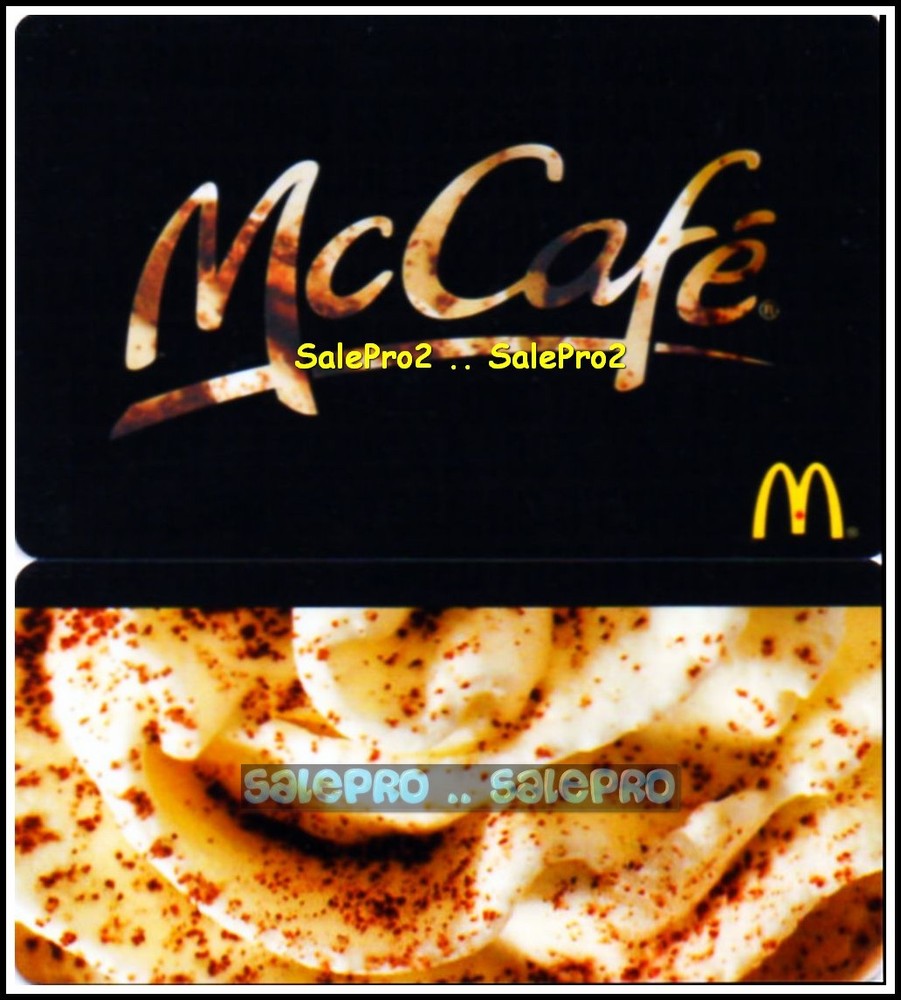 McDONALD 2013 Limited Edition Arabica Coffee Beans Collectible Gift Card