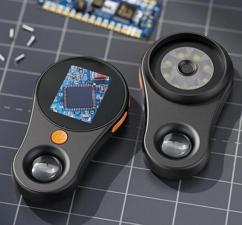 TAMACX Portable 500X Digital Microscope 1080P 2 Inch Video Coin Magnifying Glass