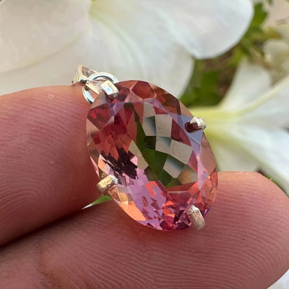 20 Ct Natural Zultanite 7 Color Pendant 925 Silver Loose Certified Gemstone