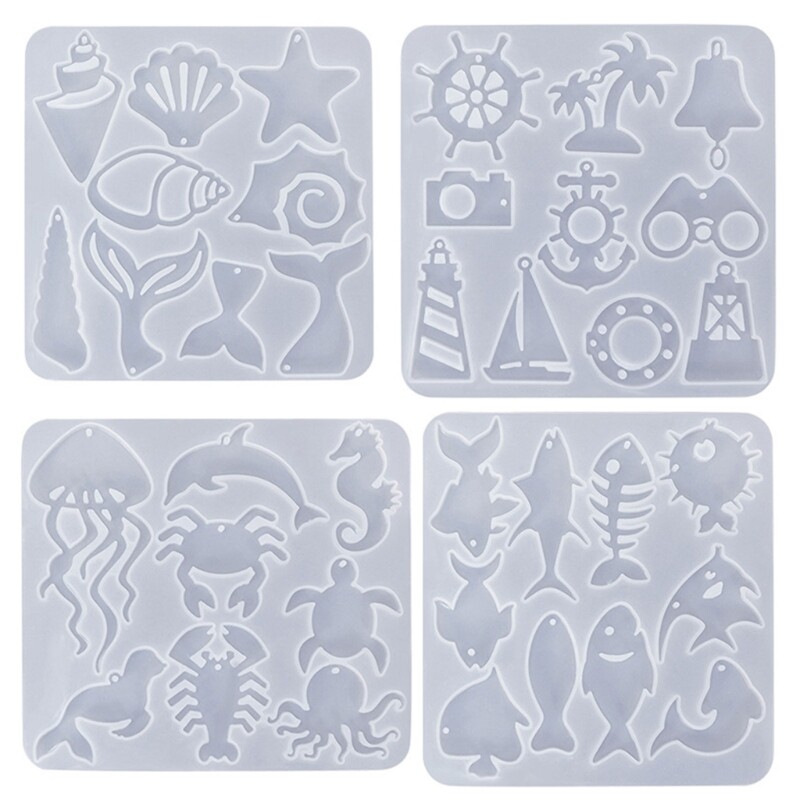 Pendant Mold Ocean Series Epoxy Molds Crystal Resin Molds Perfect for Pendants