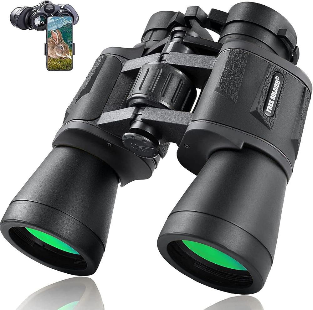 20x50 Waterproof Binoculars for Birdwatching Hunting Hiking Tripod Adapter